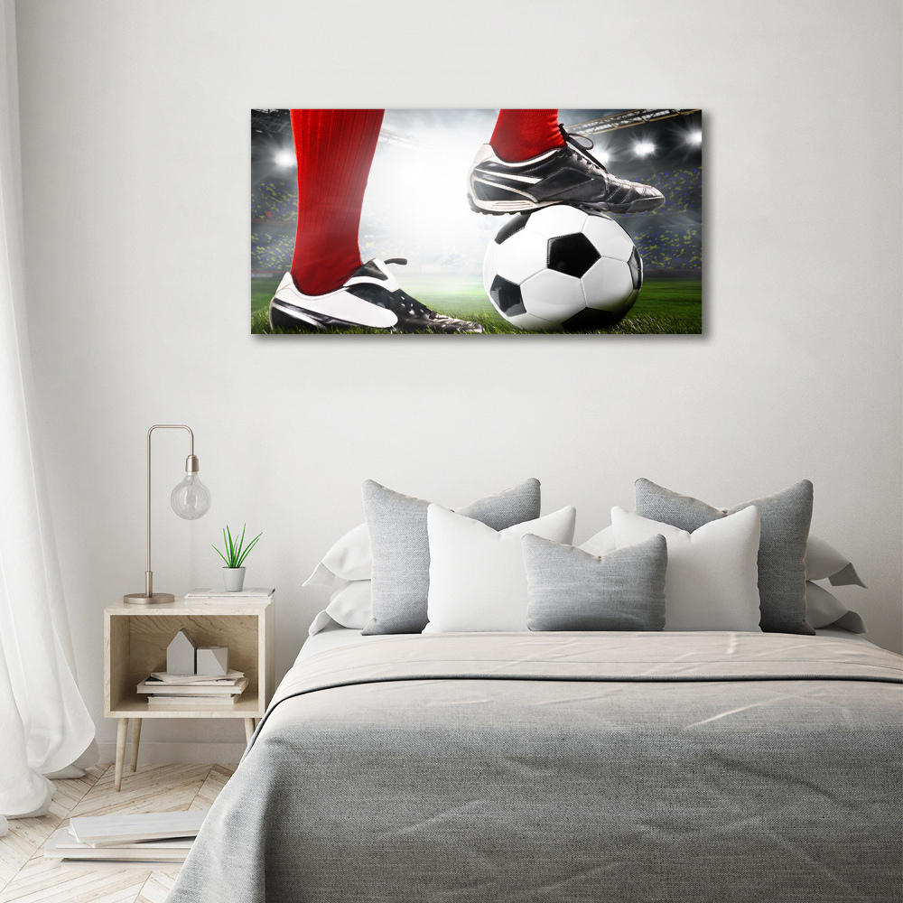 Print on acrylic Footballer's legs