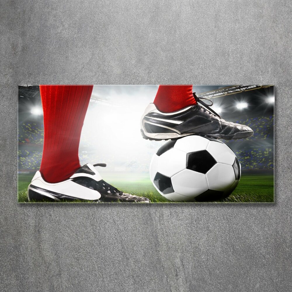 Print on acrylic Footballer's legs