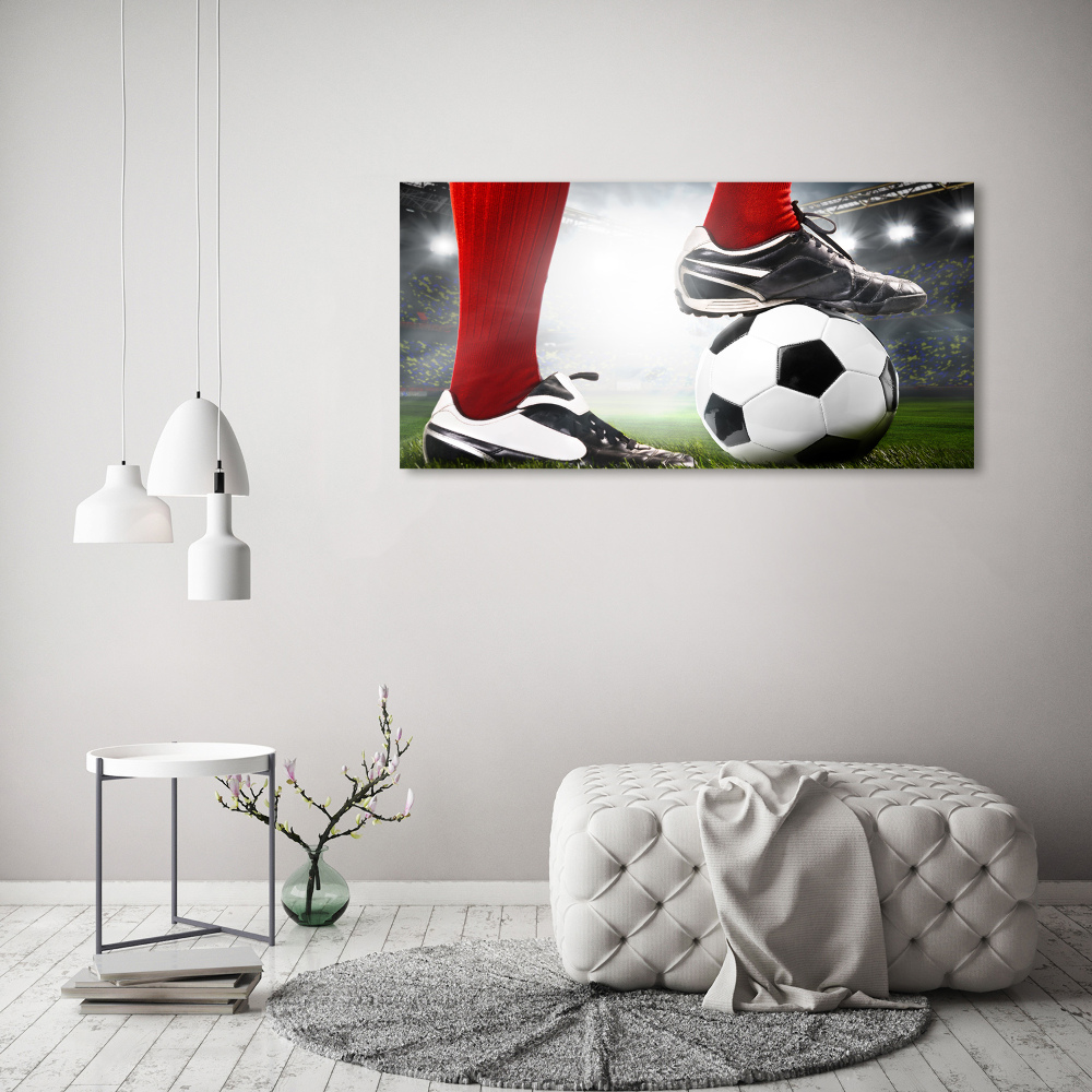 Print on acrylic Footballer's legs