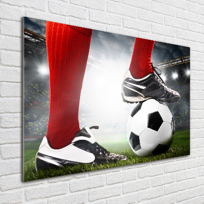 Print on acrylic Footballer's legs