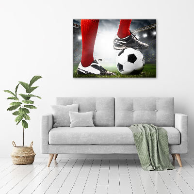 Print on acrylic Footballer's legs