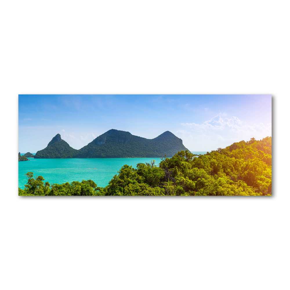 Glass acrylic wall art Panorama Thailand