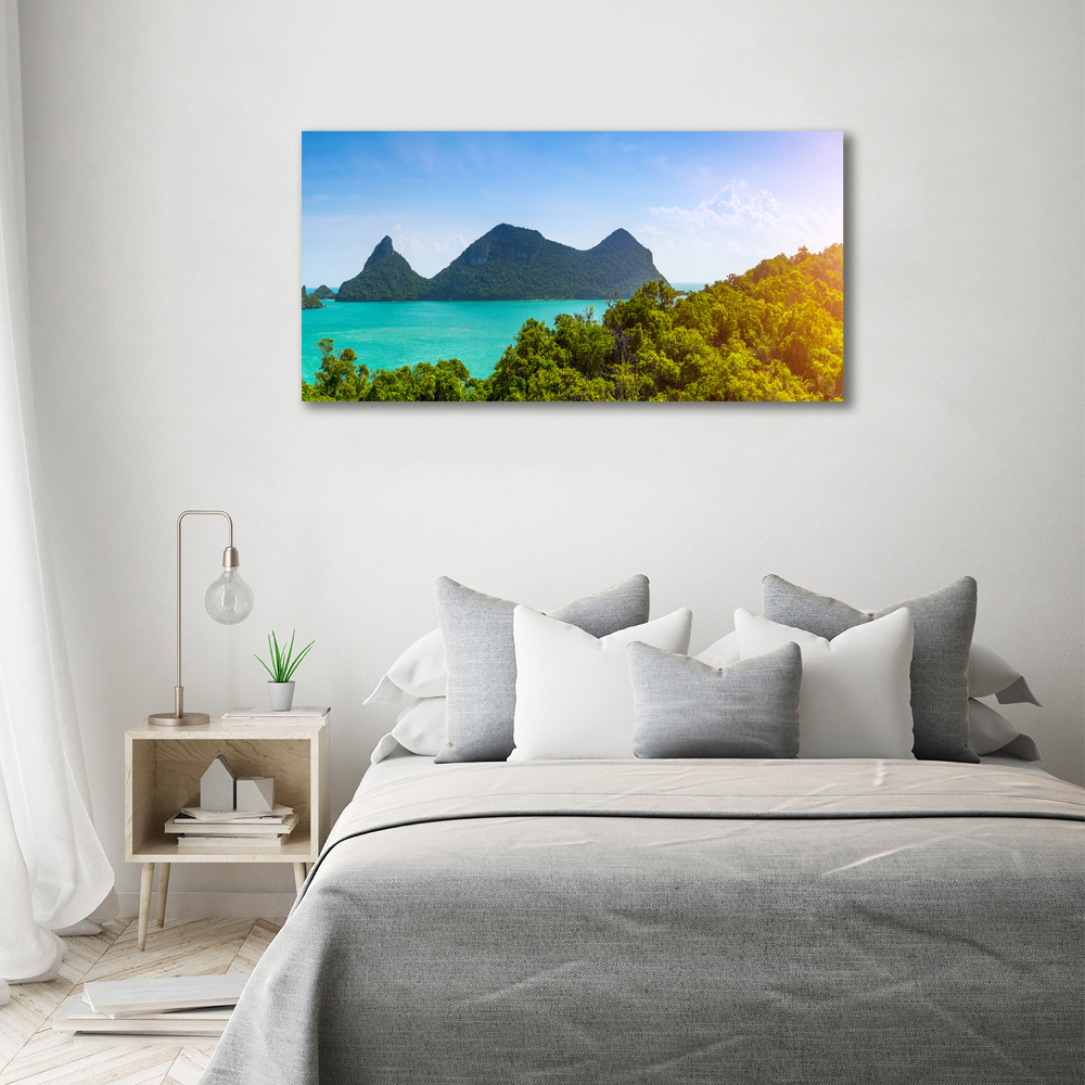 Glass acrylic wall art Panorama Thailand