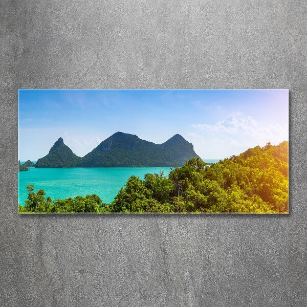 Glass acrylic wall art Panorama Thailand