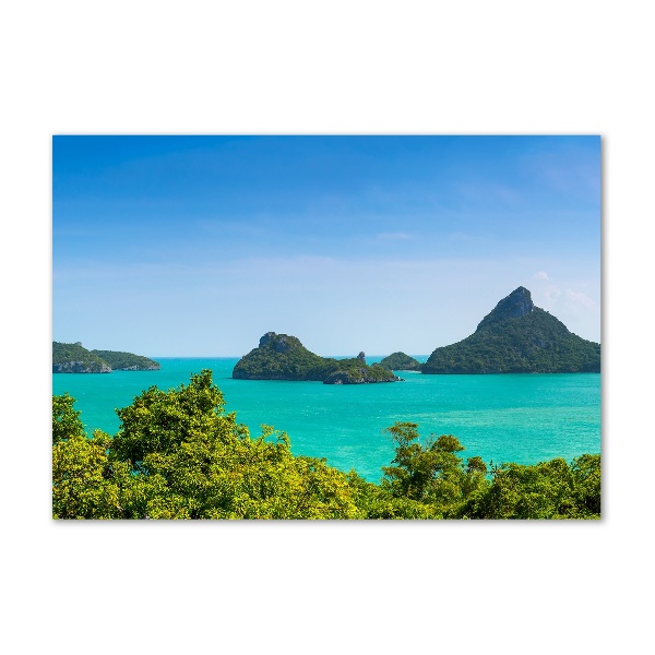 Glass acrylic wall art Panorama Thailand