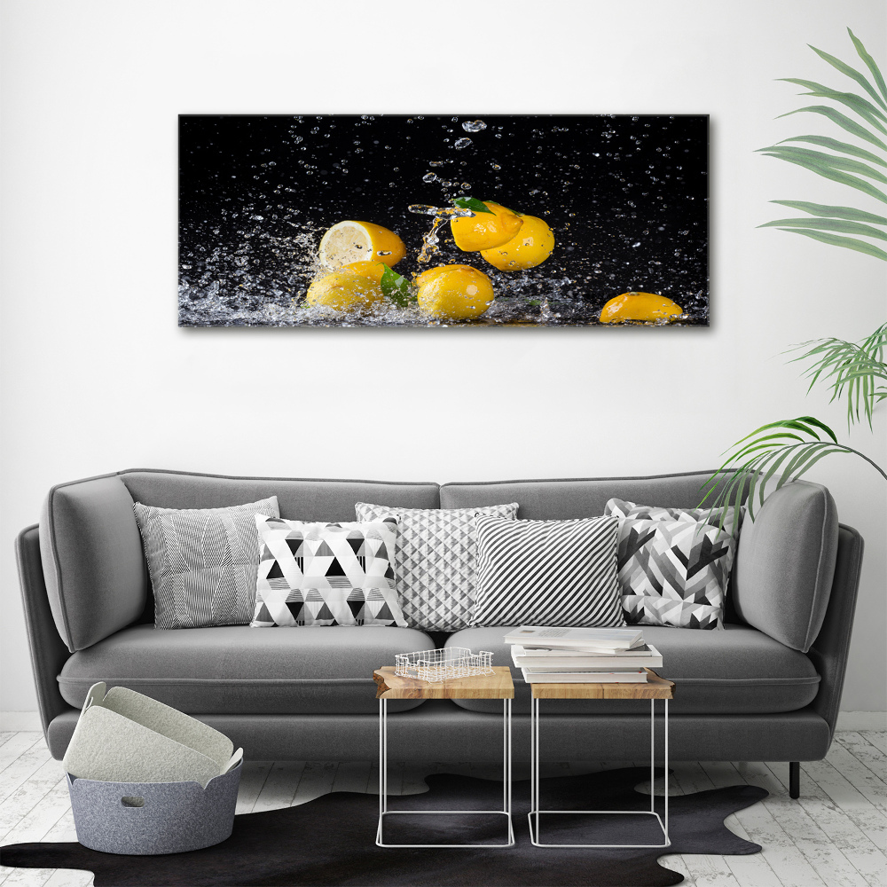 Wall art acrylic Lemons and water