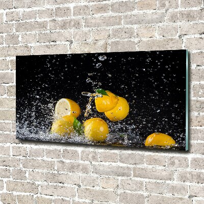 Wall art acrylic Lemons and water