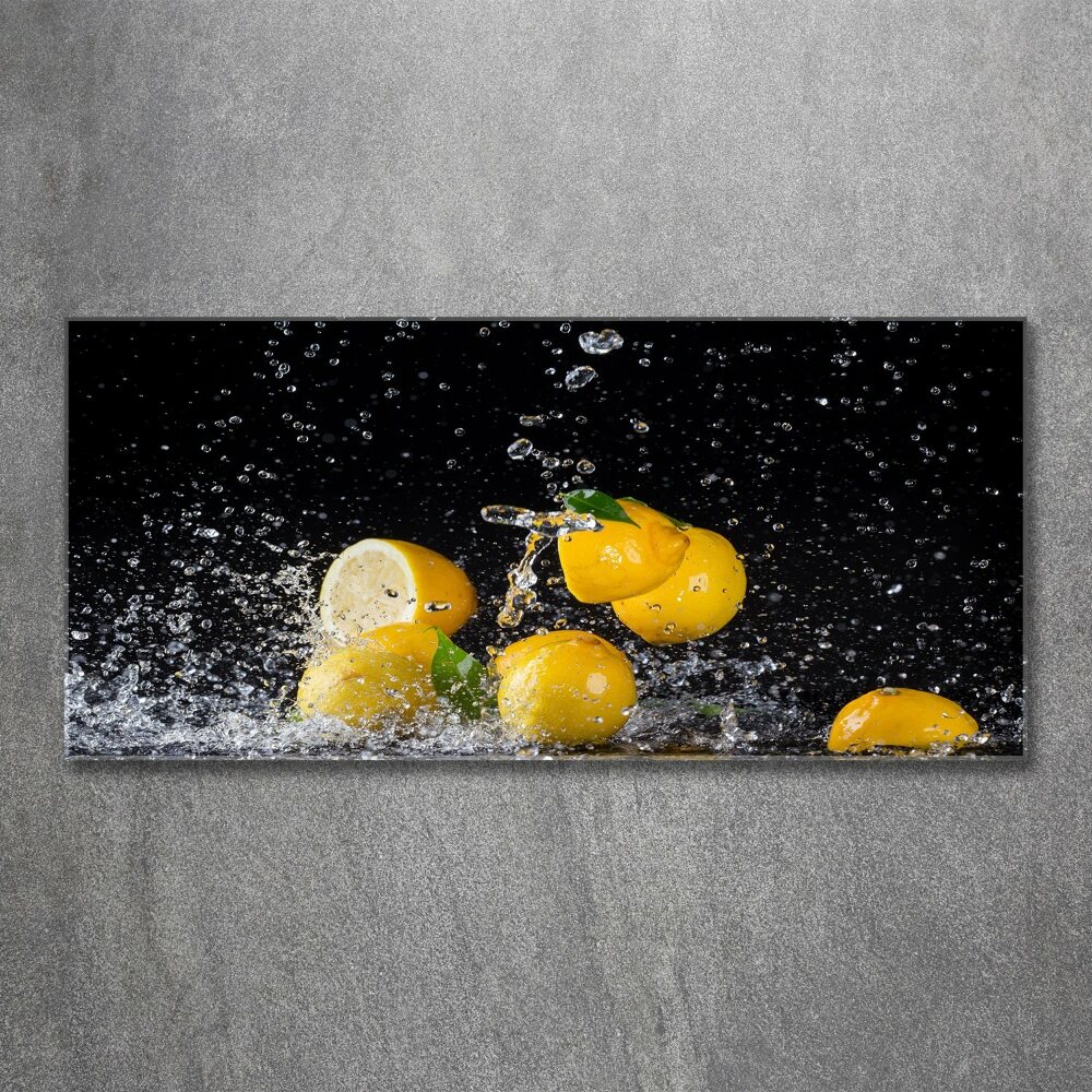 Wall art acrylic Lemons and water