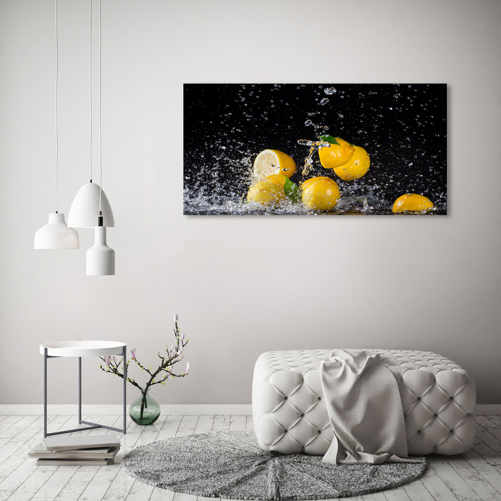 Wall art acrylic Lemons and water