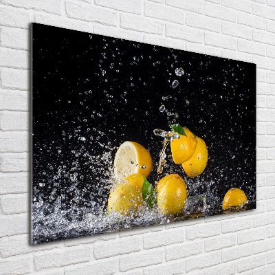 Wall art acrylic Lemons and water