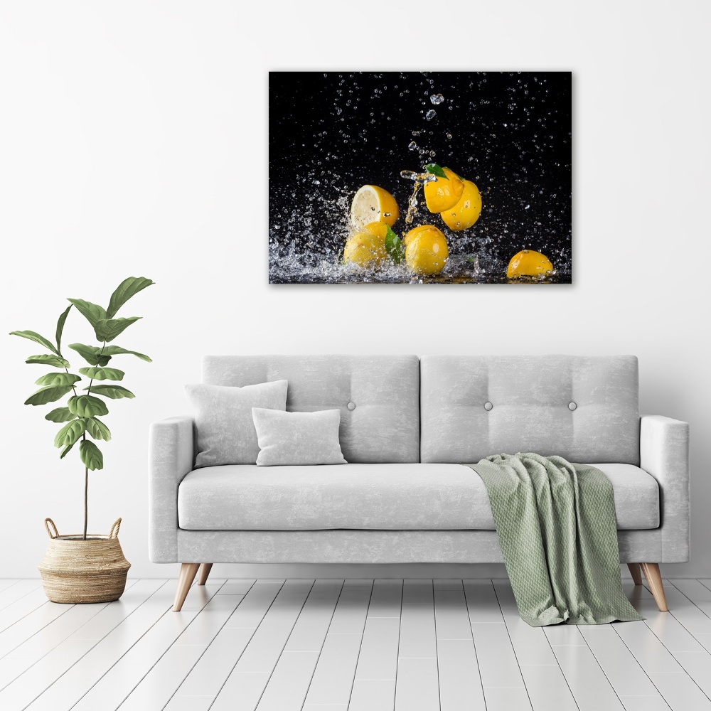 Wall art acrylic Lemons and water