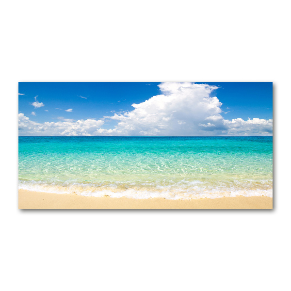 Glass acrylic wall art Paradise beach