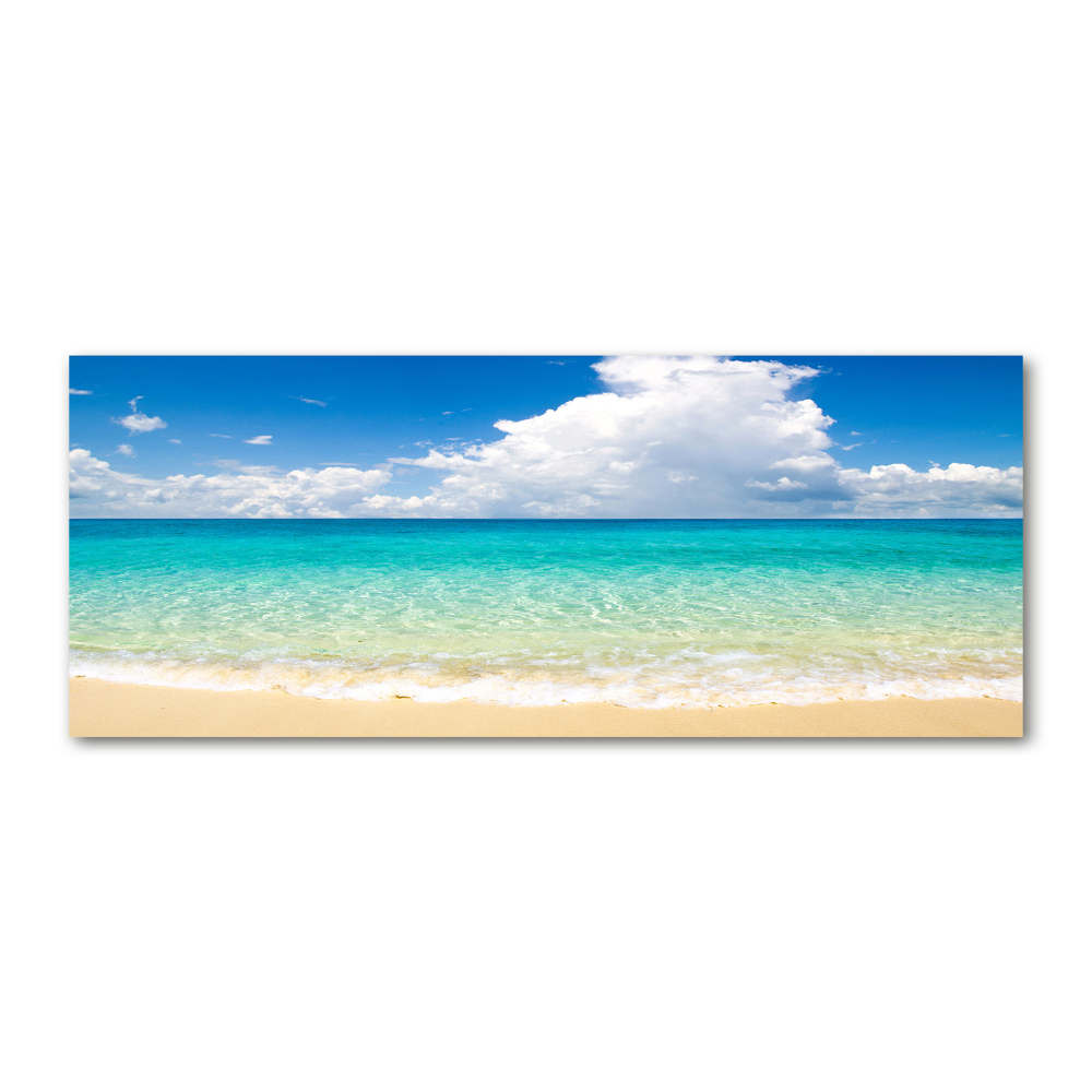 Glass acrylic wall art Paradise beach