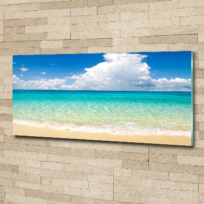 Glass acrylic wall art Paradise beach