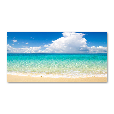 Glass acrylic wall art Paradise beach