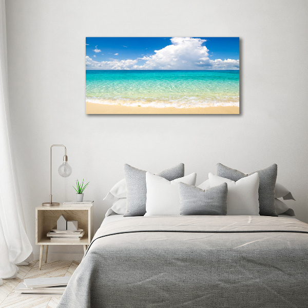 Glass acrylic wall art Paradise beach