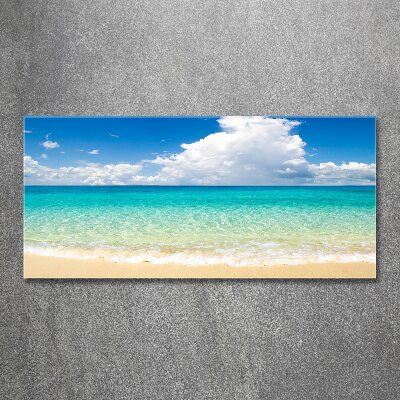 Glass acrylic wall art Paradise beach