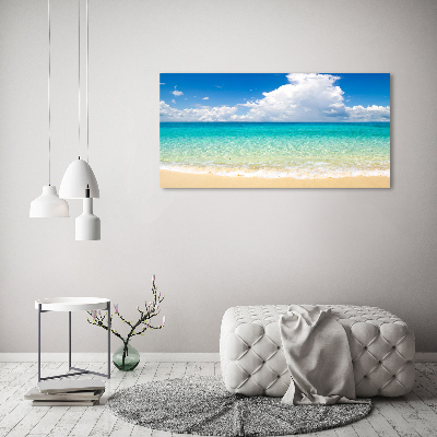 Glass acrylic wall art Paradise beach