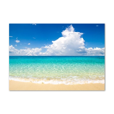 Glass acrylic wall art Paradise beach