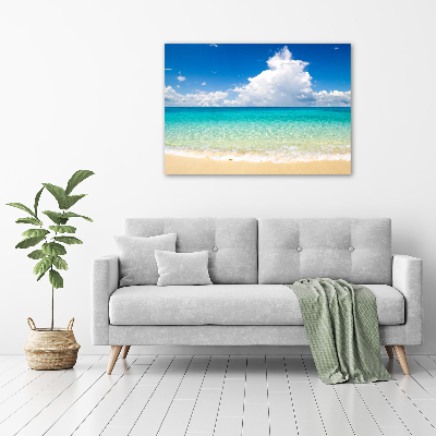 Glass acrylic wall art Paradise beach