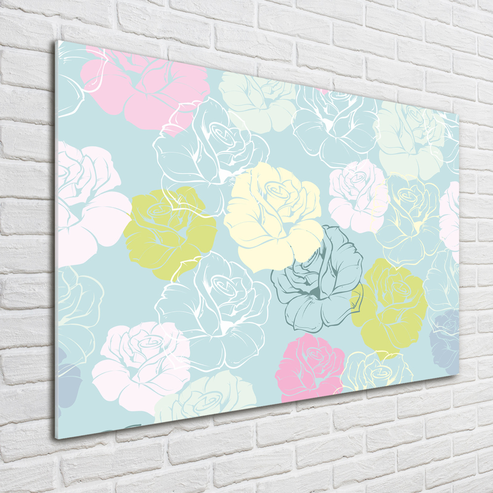 Wall art acrylic Roses