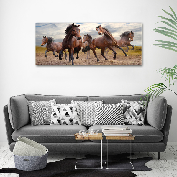 Print on acrylic Five horses