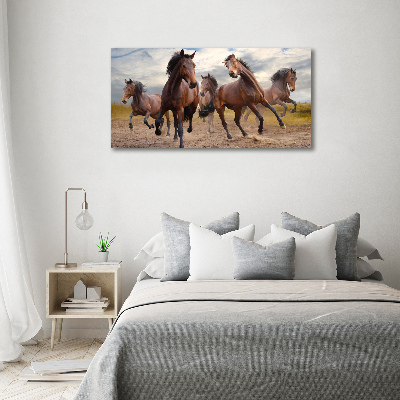 Print on acrylic Five horses