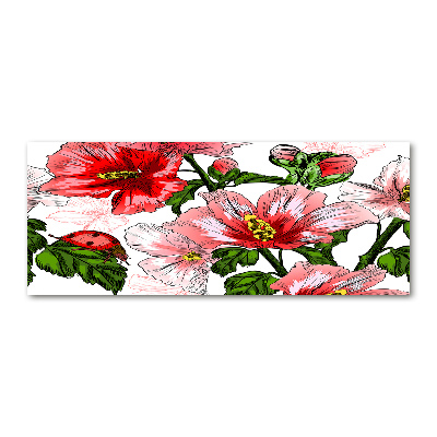 Wall art acrylic Hibiscus