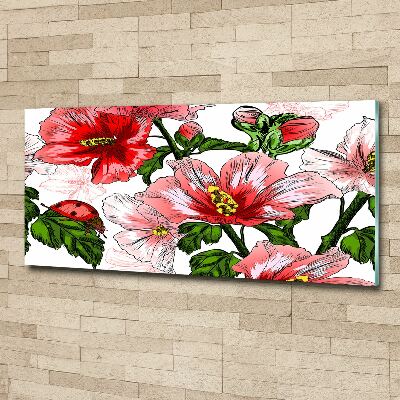 Wall art acrylic Hibiscus