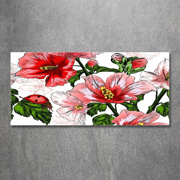 Wall art acrylic Hibiscus