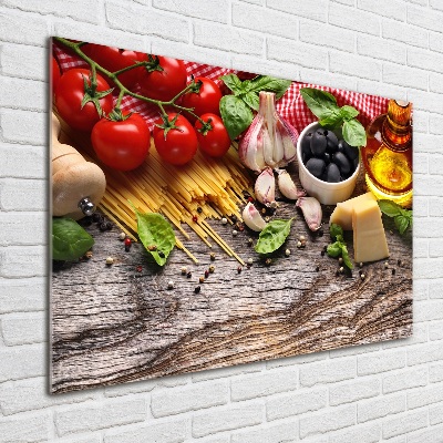 Print on acrylic Italian food