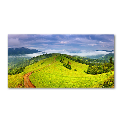 Acrylic wall picture Green hills