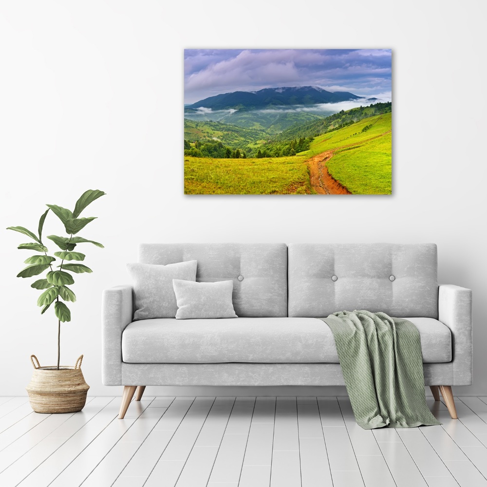 Acrylic wall picture Green hills