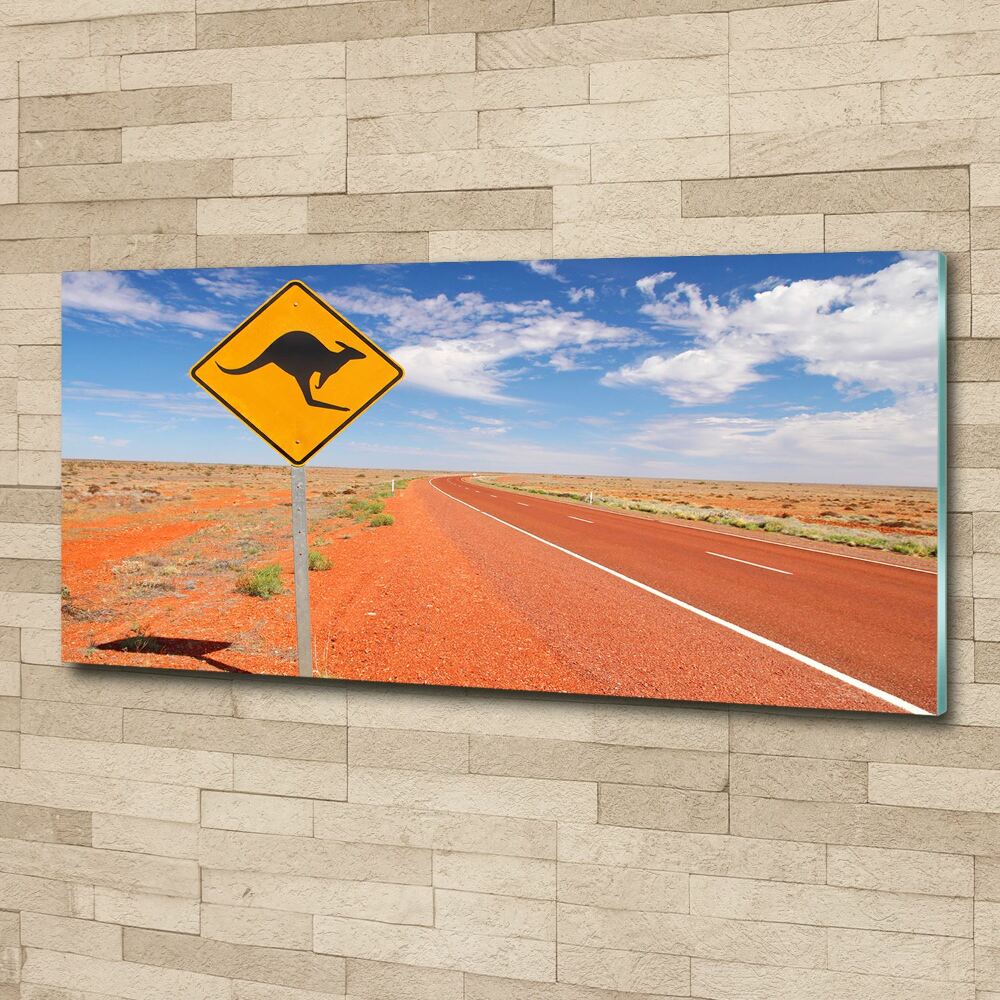 Acrylic wall picture Road in Australia