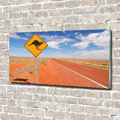 Acrylic wall picture Road in Australia