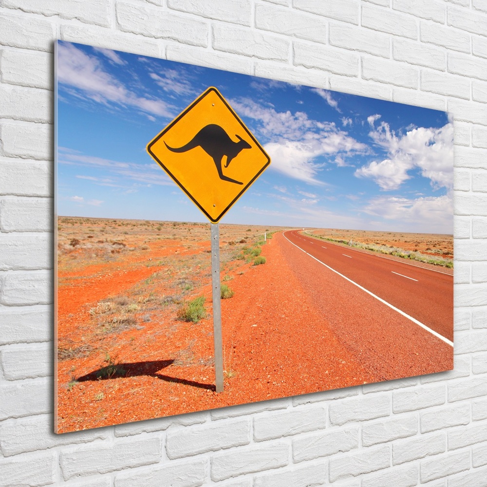 Acrylic wall picture Road in Australia