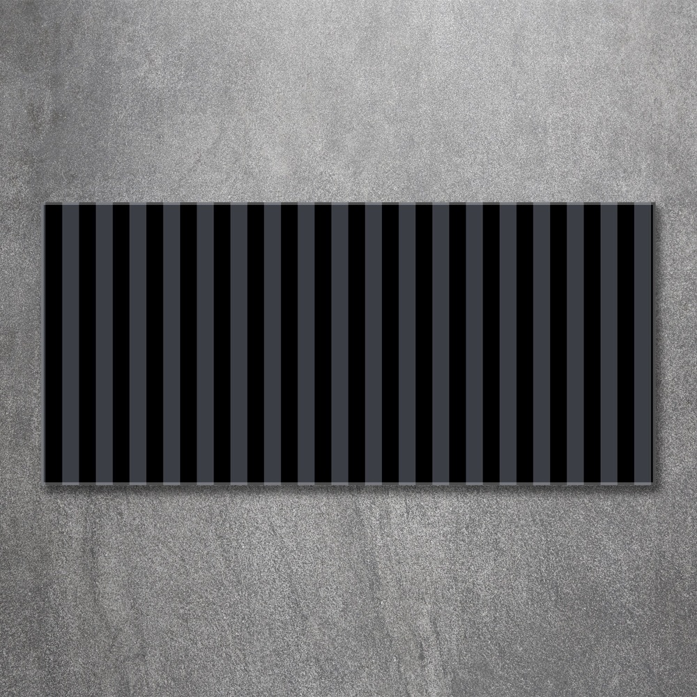 Acrylic print Black and gray stripes