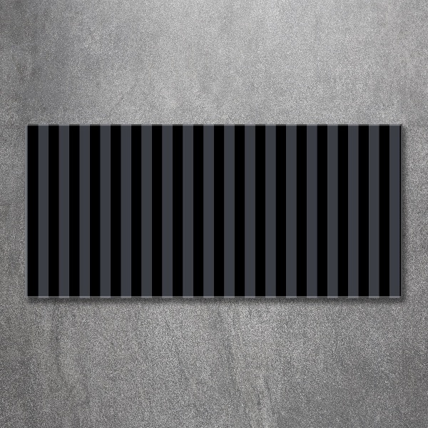 Acrylic print Black and gray stripes