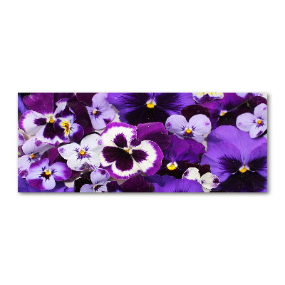 Acrylic print Pansies