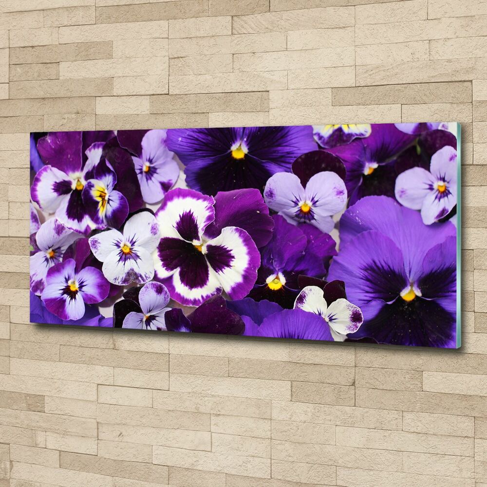 Acrylic print Pansies