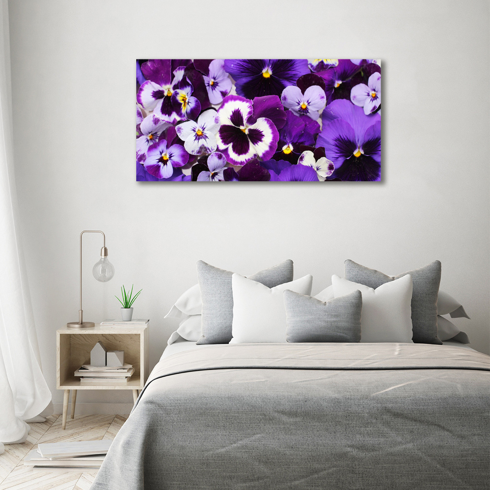 Acrylic print Pansies