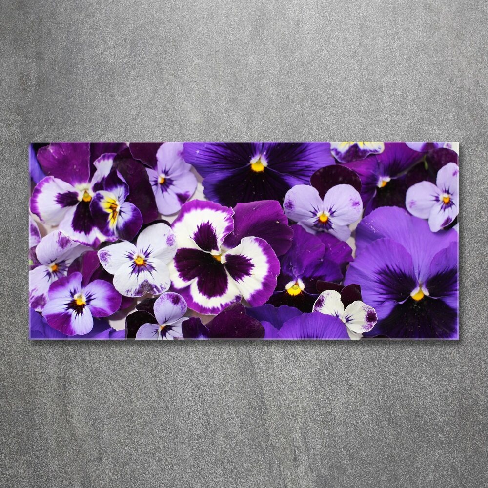 Acrylic print Pansies