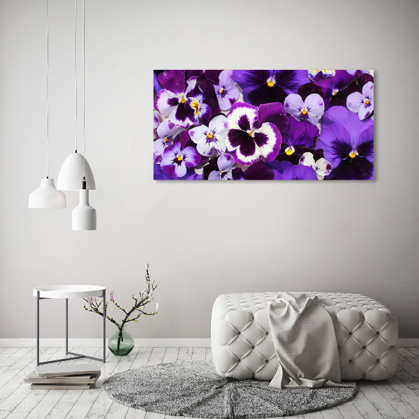 Acrylic print Pansies