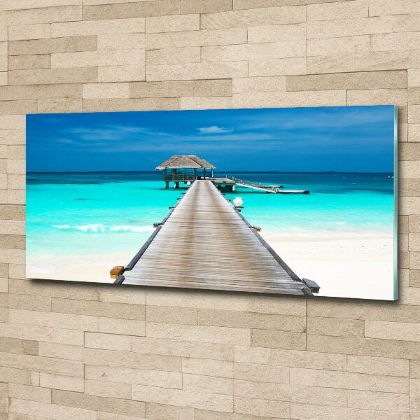 Acrylic wall picture Wooden pier