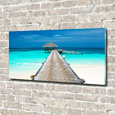 Acrylic wall picture Wooden pier