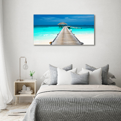 Acrylic wall picture Wooden pier