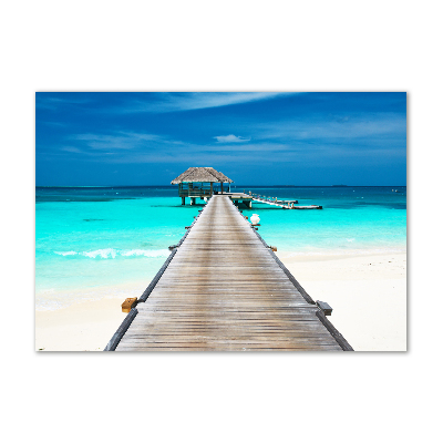 Acrylic wall picture Wooden pier