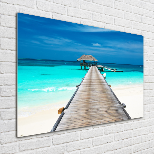 Acrylic wall picture Wooden pier