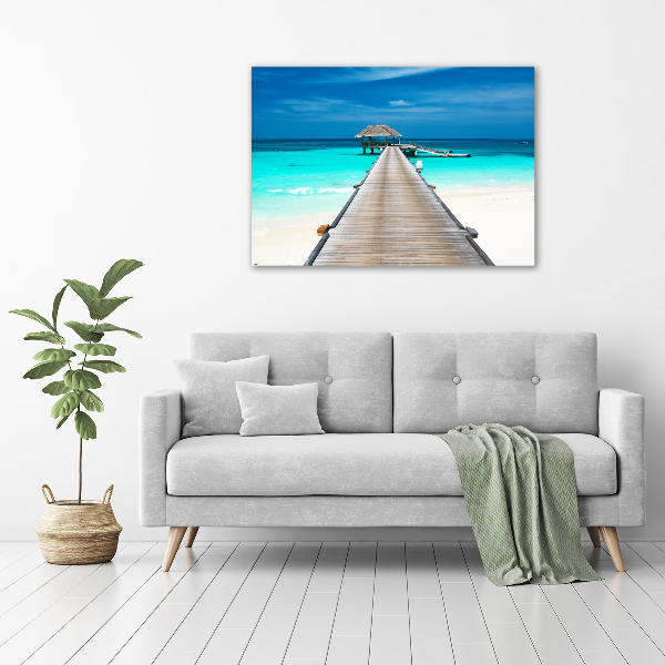 Acrylic wall picture Wooden pier