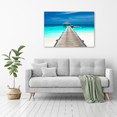 Acrylic wall picture Wooden pier